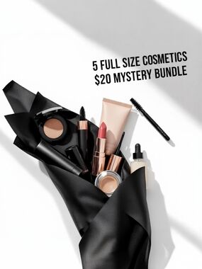 Mystery Cosmetics Bundle - Rose Gold & Black Accents
